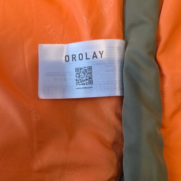 Orolay Woman's Green Hooded Puffer Jacket Sz XL LIKE NEW CONDITION - Picture 8 of 9